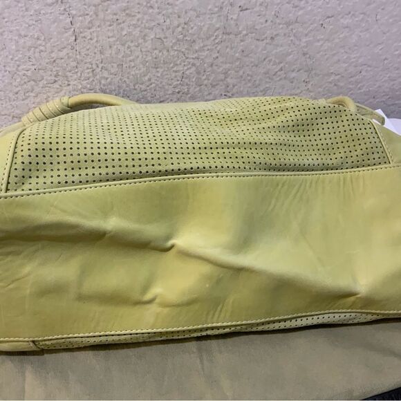 almas lime green suede bag hobo perforated - Picture 8 of 13